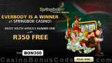 Springbok Casino R350 FREE Chip New Players Deal